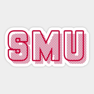 SMU Logo Dots Red Sticker